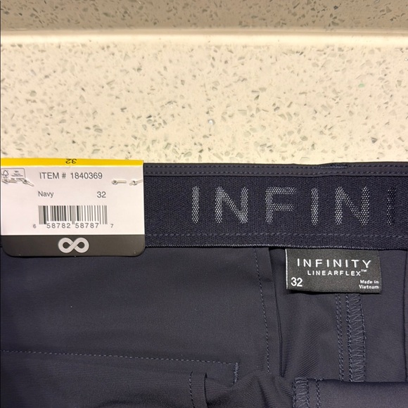 INFINITY Men's Navy Performance Shorts - Picture 6 of 8